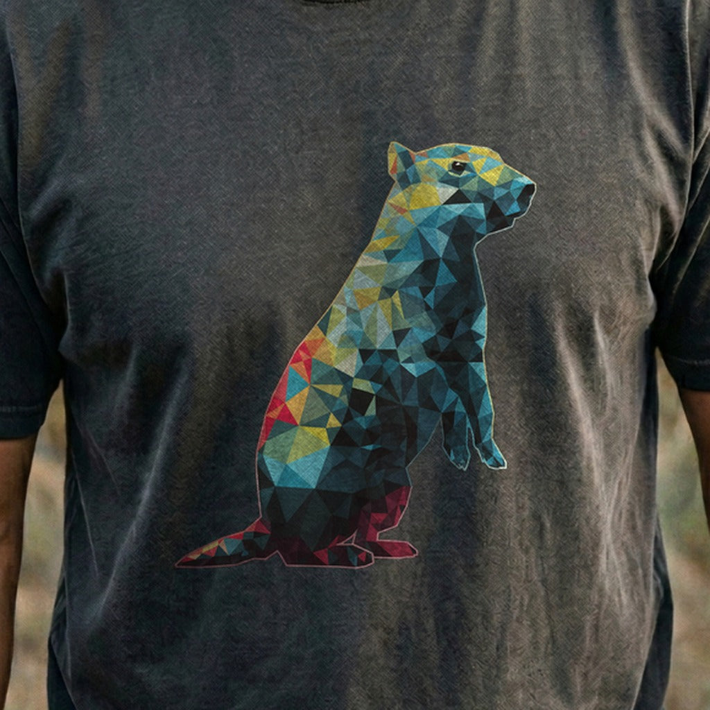 Prairie Dog Mosaic Cotton T-Shirt