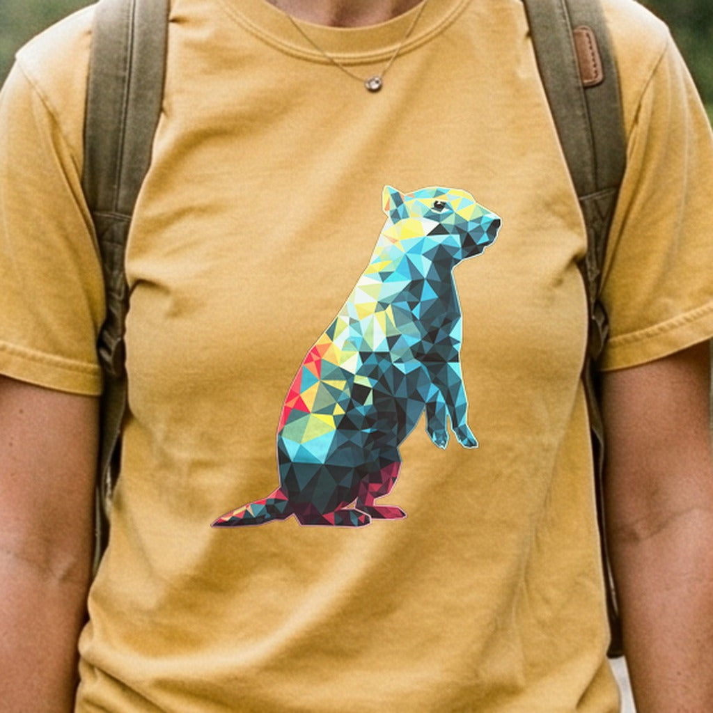 Prairie Dog Mosaic Cotton T-Shirt