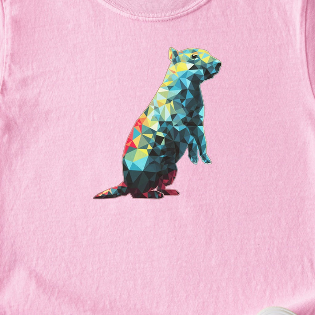 Prairie Dog Mosaic Kids Cotton T-Shirt
