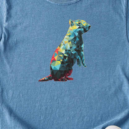 Prairie Dog Mosaic Kids Cotton T-Shirt