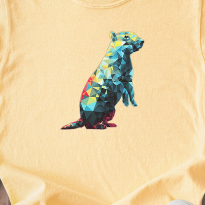 Prairie Dog Mosaic Kids Cotton T-Shirt