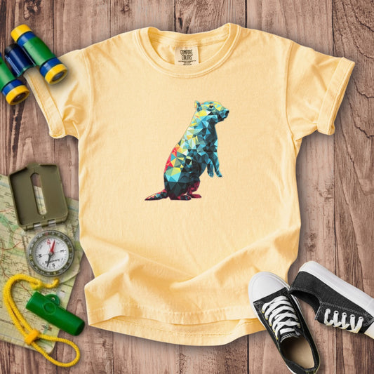 Prairie Dog Mosaic Kids Cotton T-Shirt