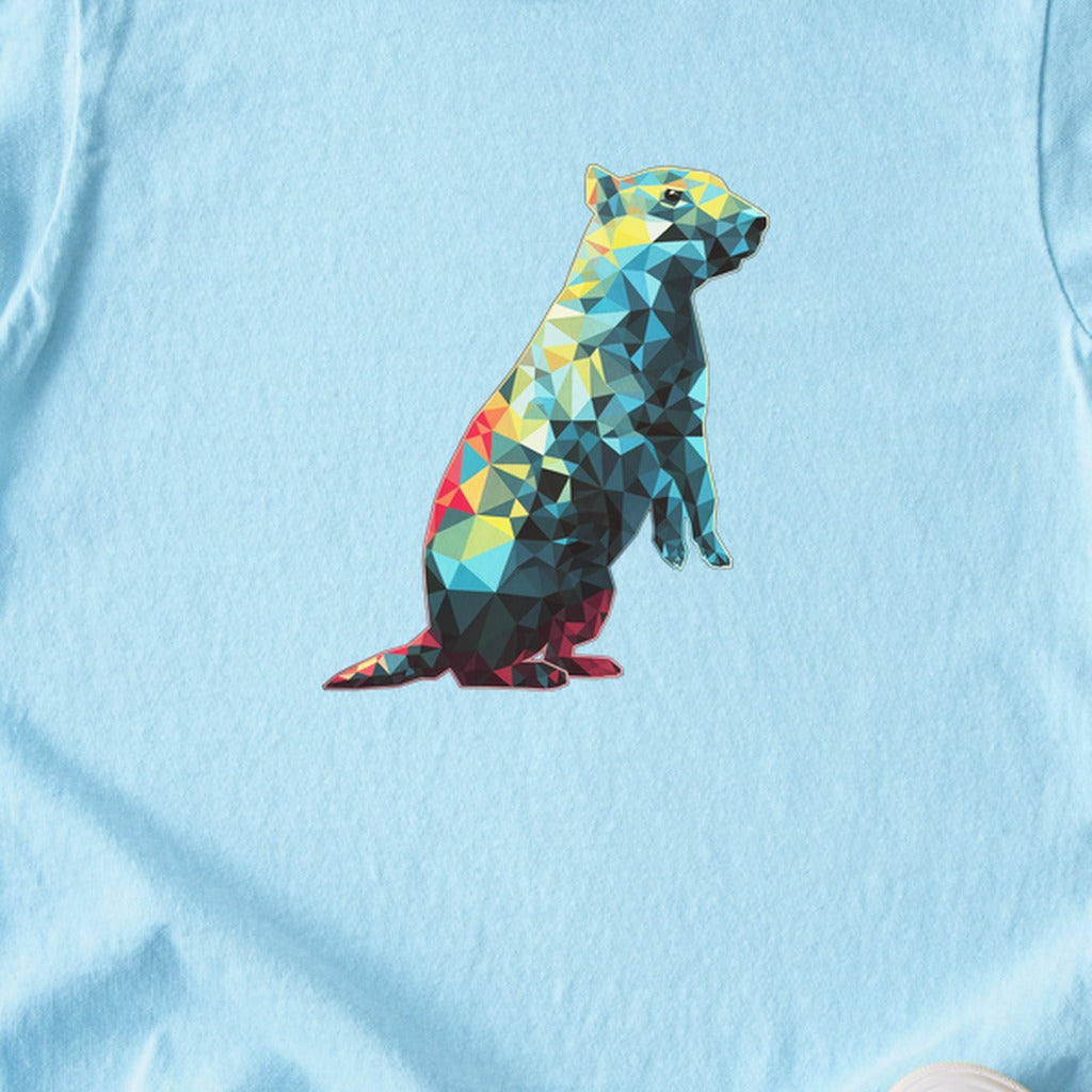 Prairie Dog Mosaic Kids Cotton T-Shirt