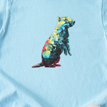 Prairie Dog Mosaic Kids Cotton T-Shirt