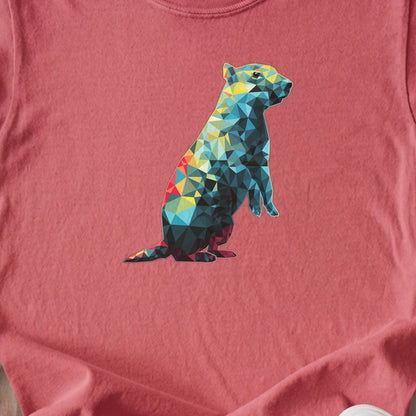 Prairie Dog Mosaic Kids Cotton T-Shirt