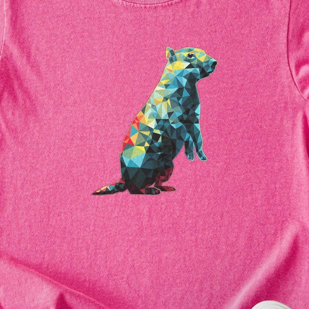 Prairie Dog Mosaic Kids Cotton T-Shirt