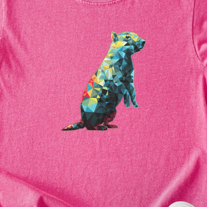 Prairie Dog Mosaic Kids Cotton T-Shirt