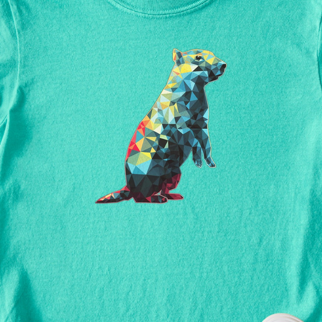 Prairie Dog Mosaic Kids Cotton T-Shirt