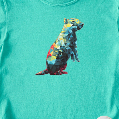 Prairie Dog Mosaic Kids Cotton T-Shirt