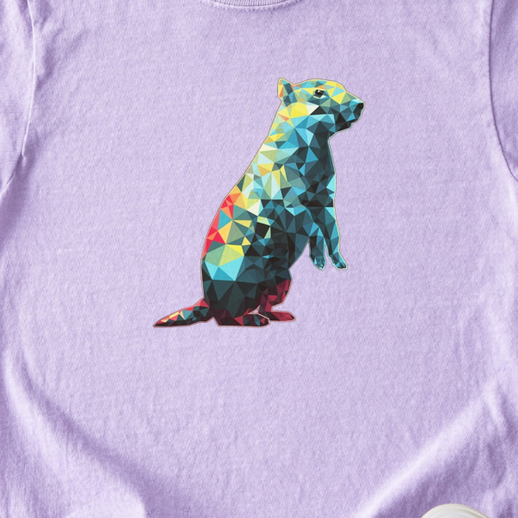 Prairie Dog Mosaic Kids Cotton T-Shirt