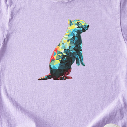 Prairie Dog Mosaic Kids Cotton T-Shirt