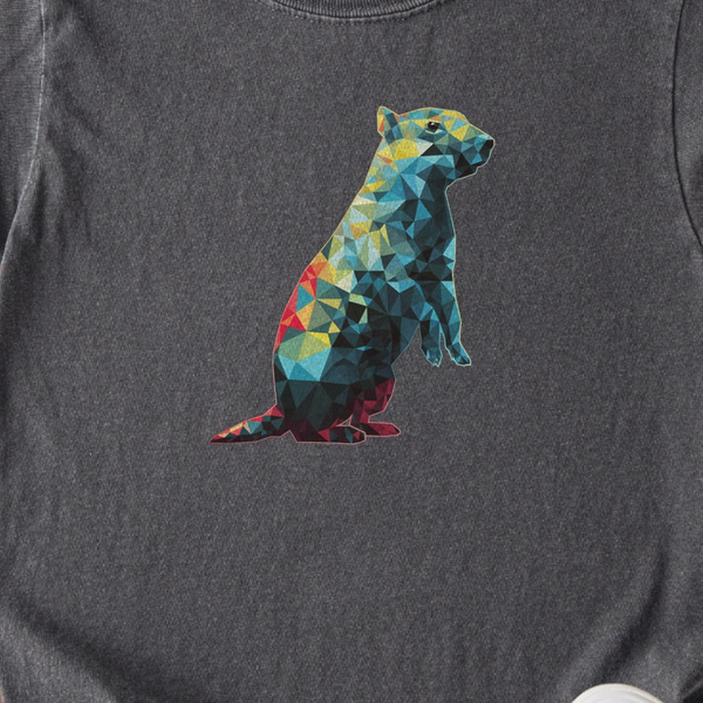 Prairie Dog Mosaic Kids Cotton T-Shirt