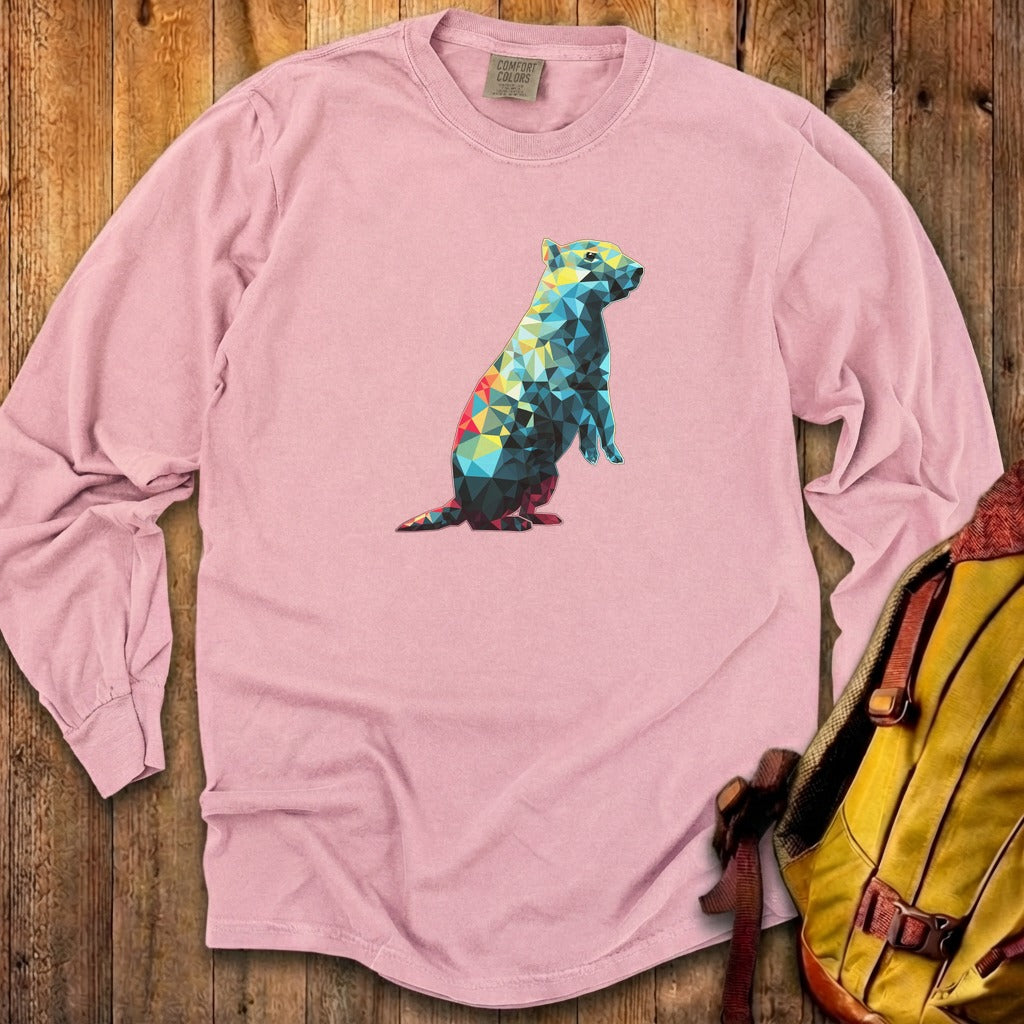 Prairie Dog Mosaic Cotton Long Sleeve