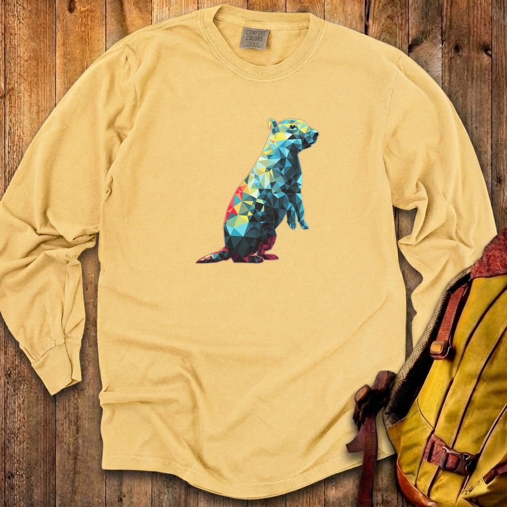 Prairie Dog Mosaic Cotton Long Sleeve