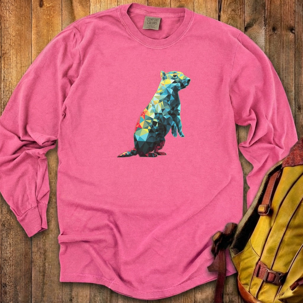 Prairie Dog Mosaic Cotton Long Sleeve