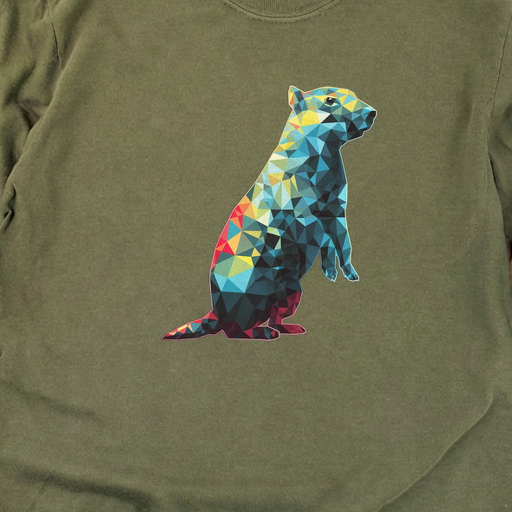 Prairie Dog Mosaic Cotton Long Sleeve