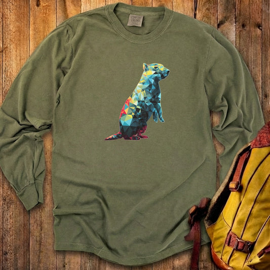 Prairie Dog Mosaic Cotton Long Sleeve