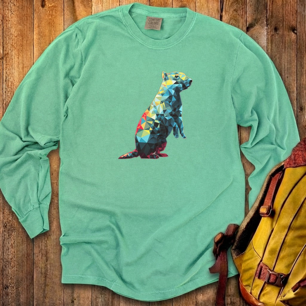 Prairie Dog Mosaic Cotton Long Sleeve
