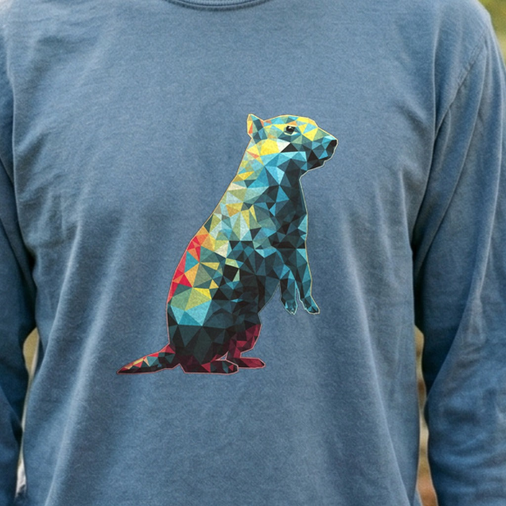 Prairie Dog Mosaic Cotton Long Sleeve