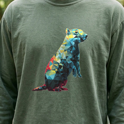 Prairie Dog Mosaic Cotton Long Sleeve