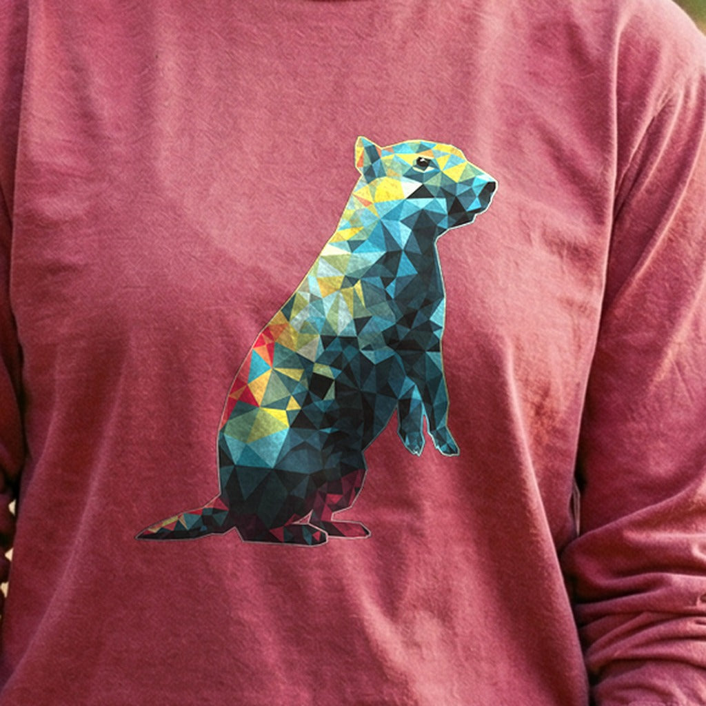 Prairie Dog Mosaic Cotton Long Sleeve