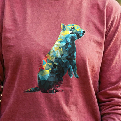 Prairie Dog Mosaic Cotton Long Sleeve