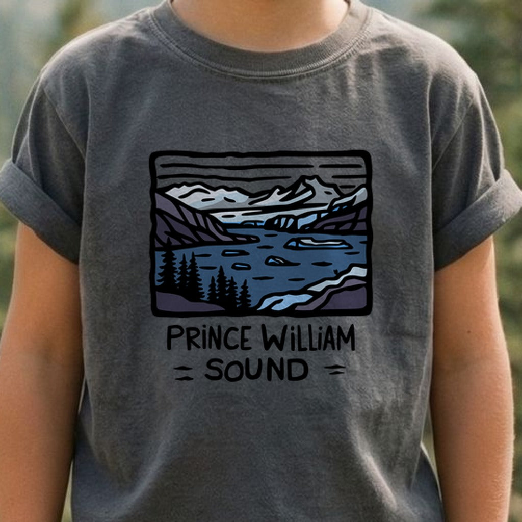 Prince William Sound Kids Cotton T-Shirt