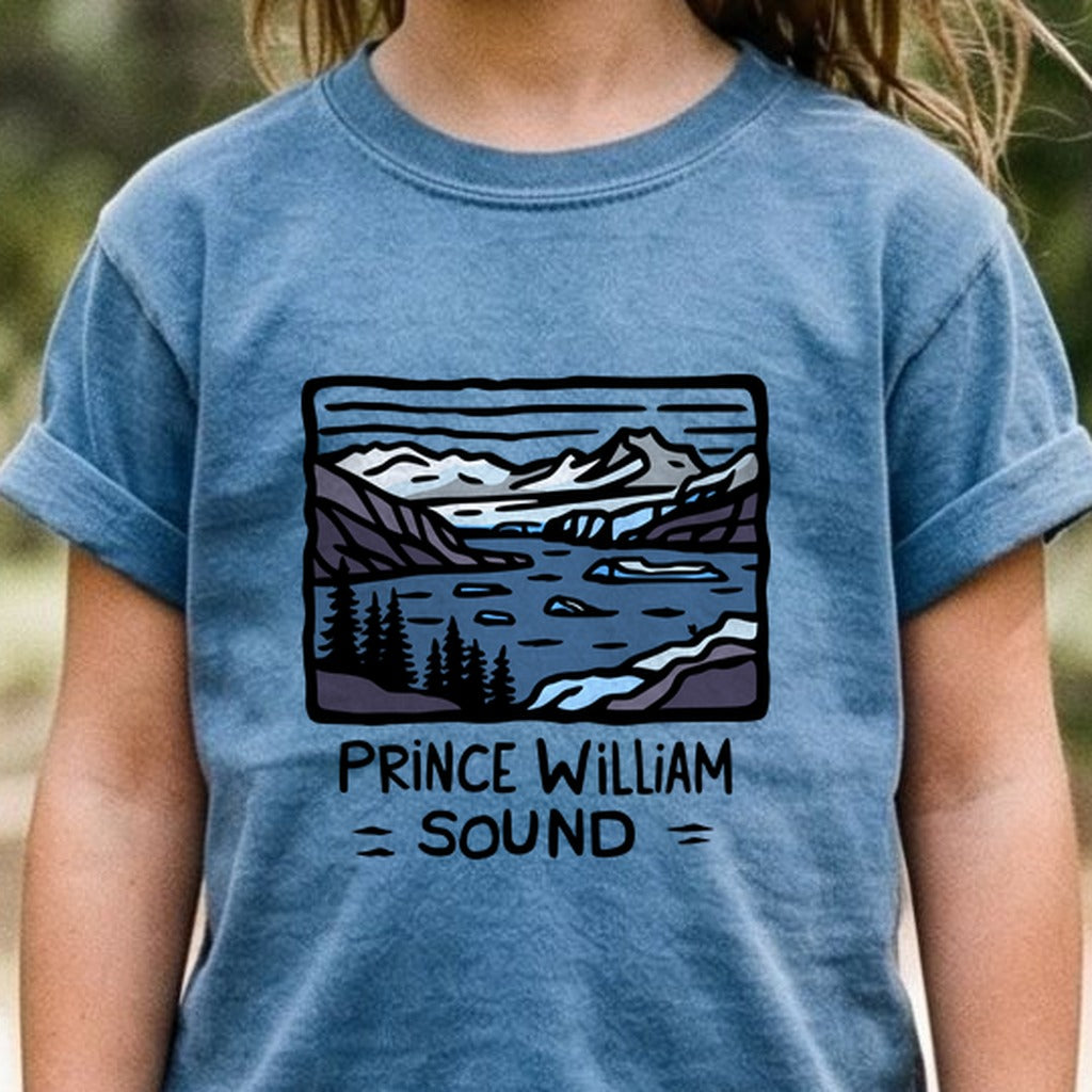 Prince William Sound Kids Cotton T-Shirt