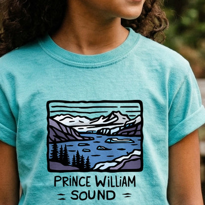 Prince William Sound Kids Cotton T-Shirt