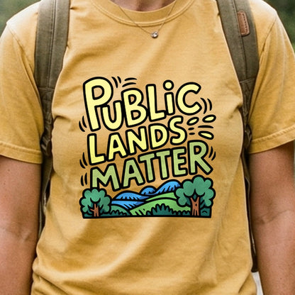 Public Lands Matter Cotton T-Shirt