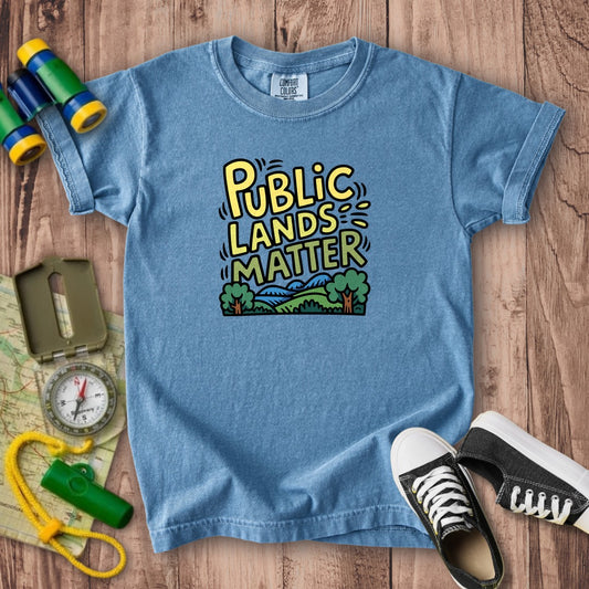 Public Lands Matter Kids Cotton T-Shirt