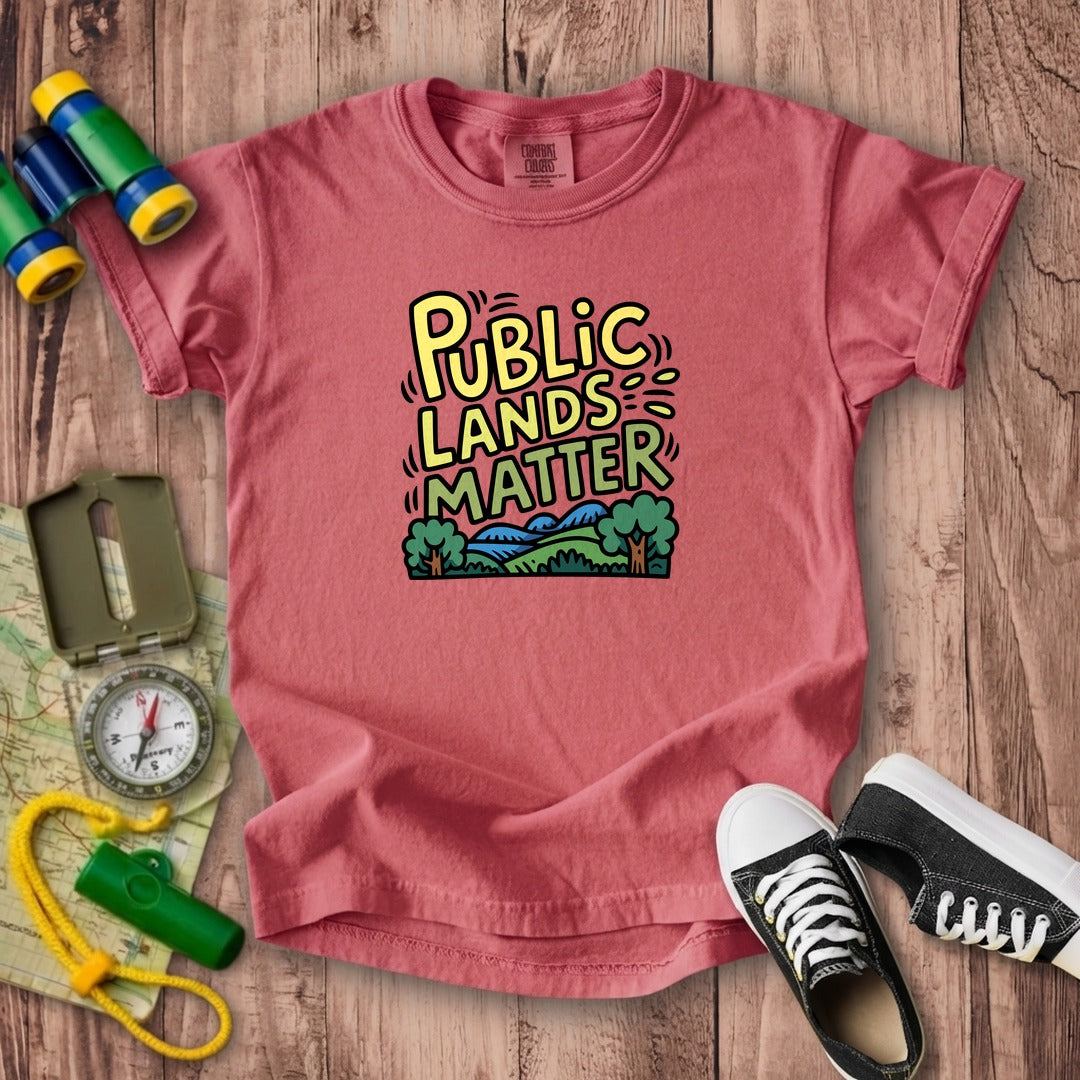 Public Lands Matter Kids Cotton T-Shirt