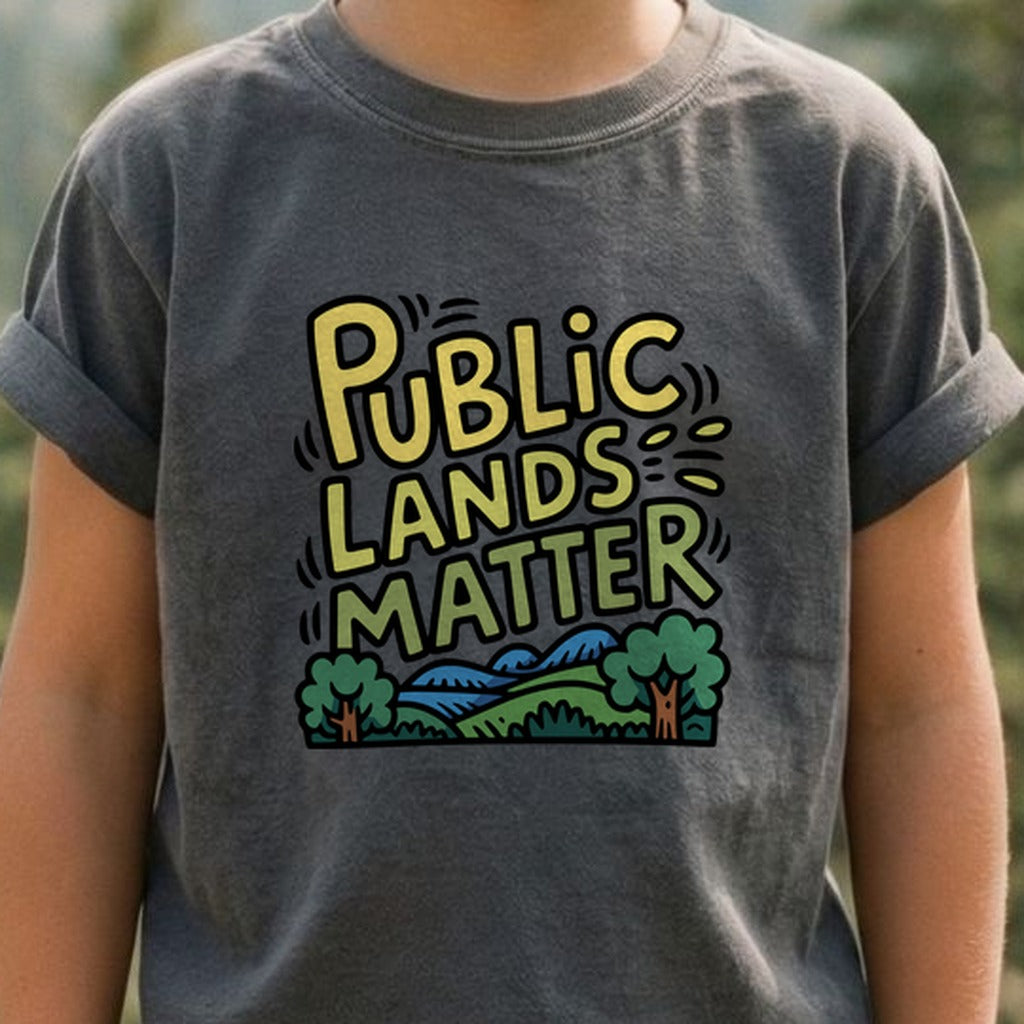 Public Lands Matter Kids Cotton T-Shirt