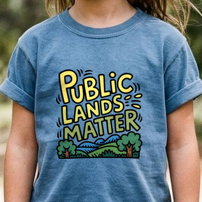 Public Lands Matter Kids Cotton T-Shirt