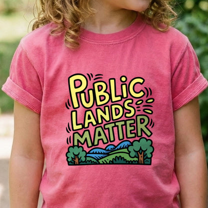 Public Lands Matter Kids Cotton T-Shirt