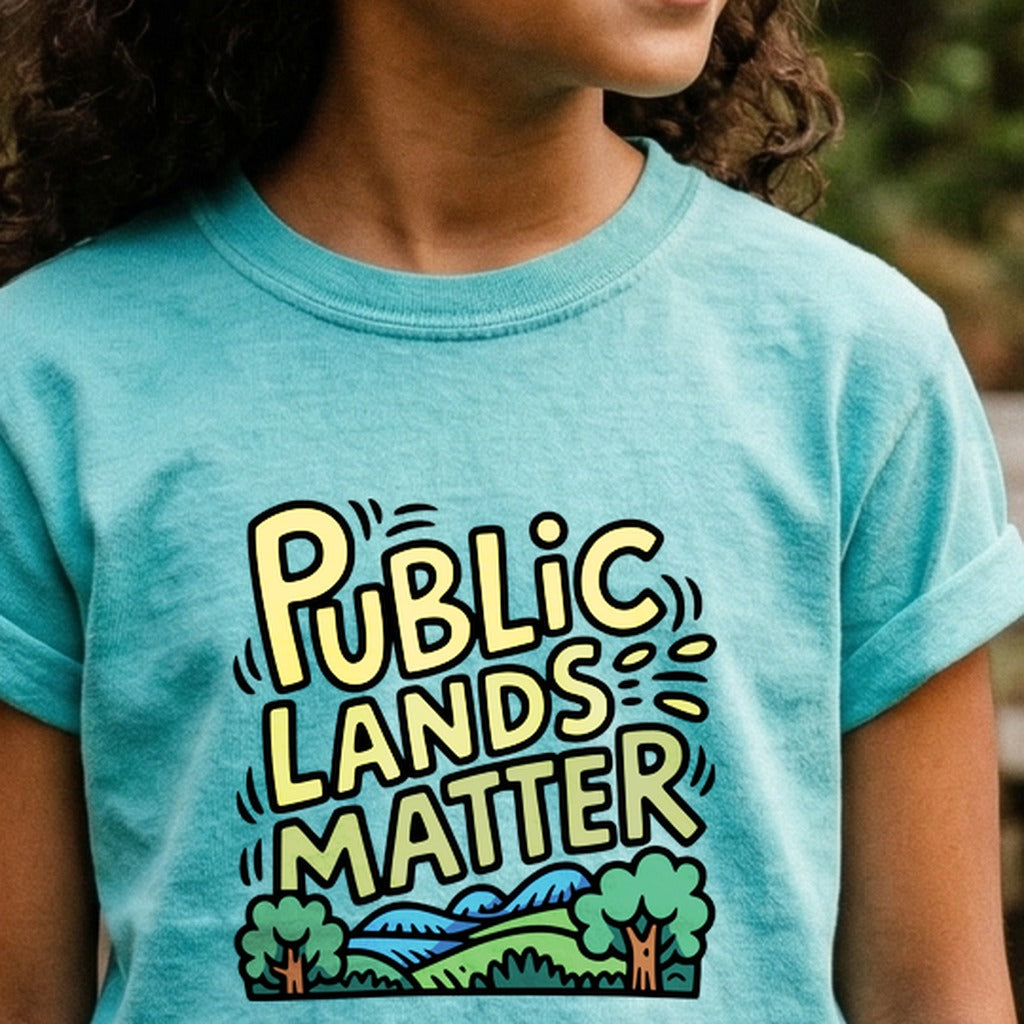 Public Lands Matter Kids Cotton T-Shirt