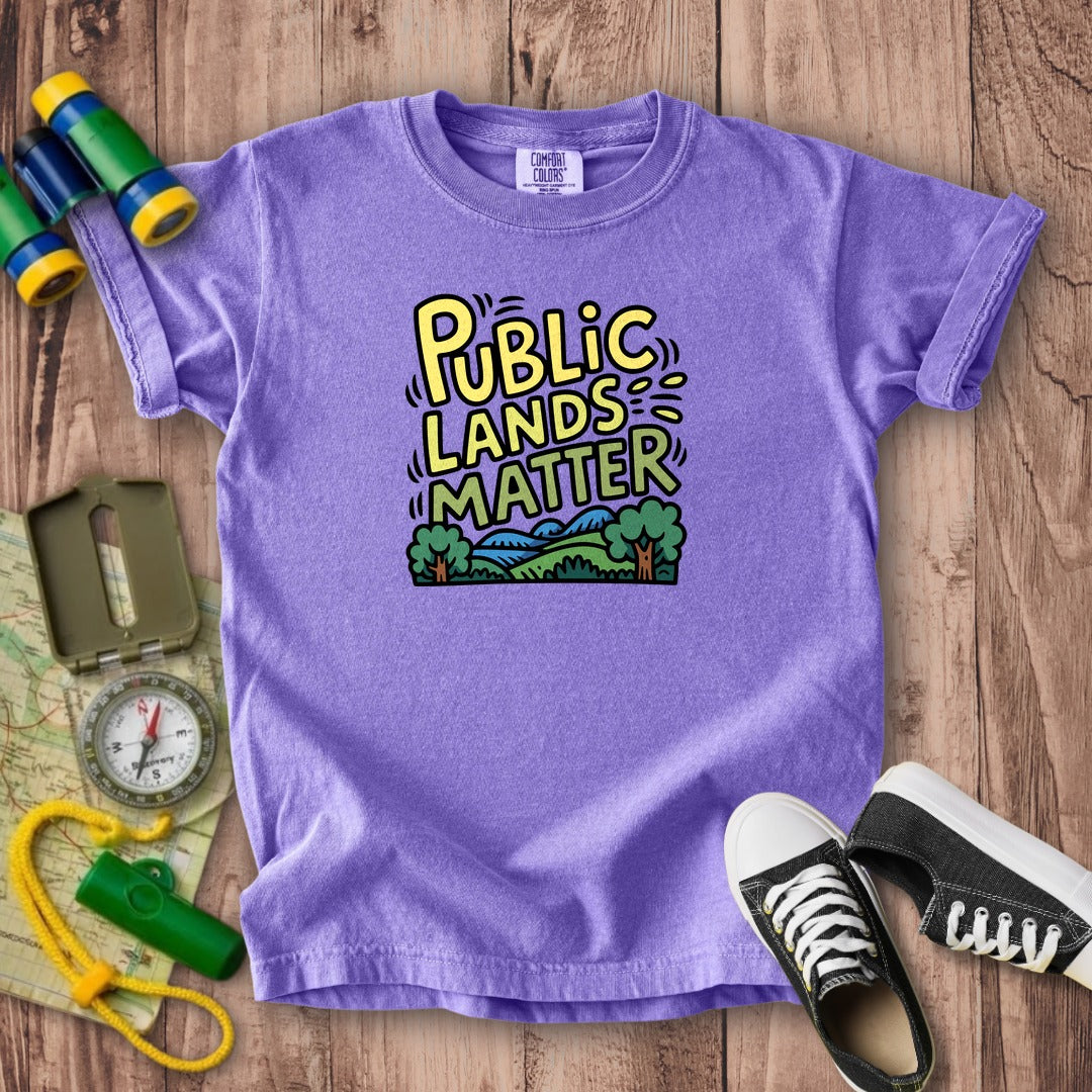 Public Lands Matter Kids Cotton T-Shirt