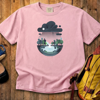 Rainy Day Reflection Cotton T-Shirt