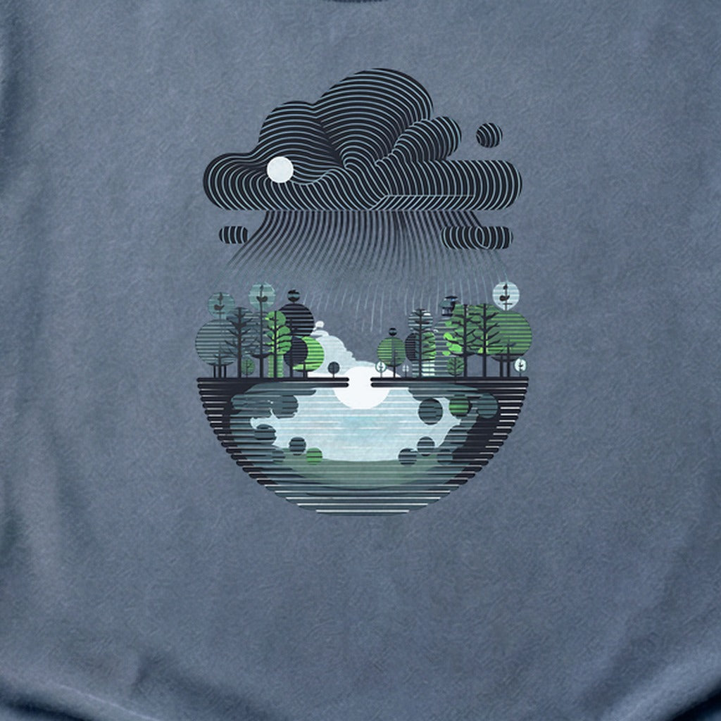 Rainy Day Reflection Cotton T-Shirt