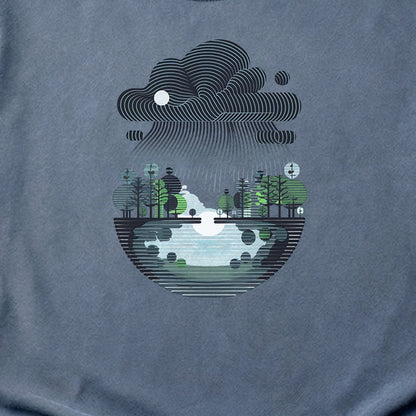 Rainy Day Reflection Cotton T-Shirt