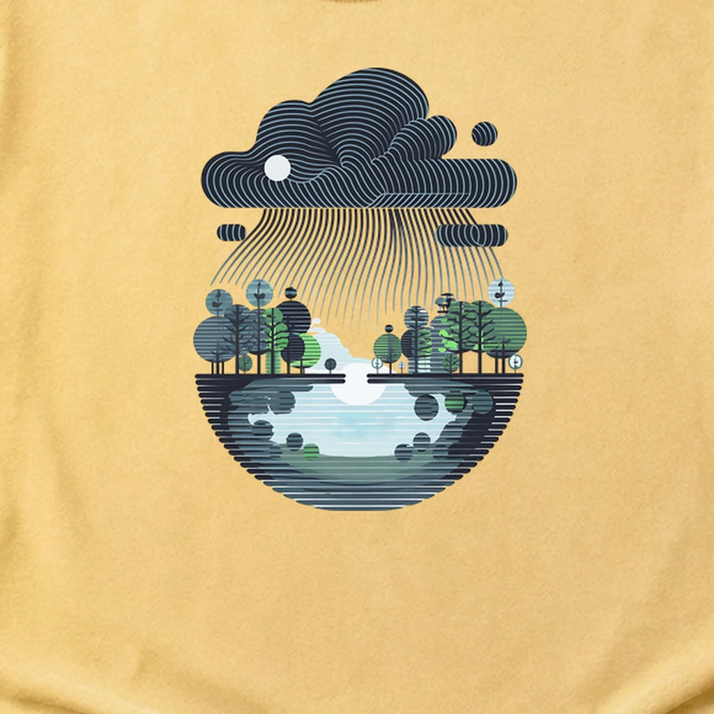 Rainy Day Reflection Cotton T-Shirt