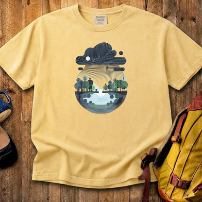 Rainy Day Reflection Cotton T-Shirt