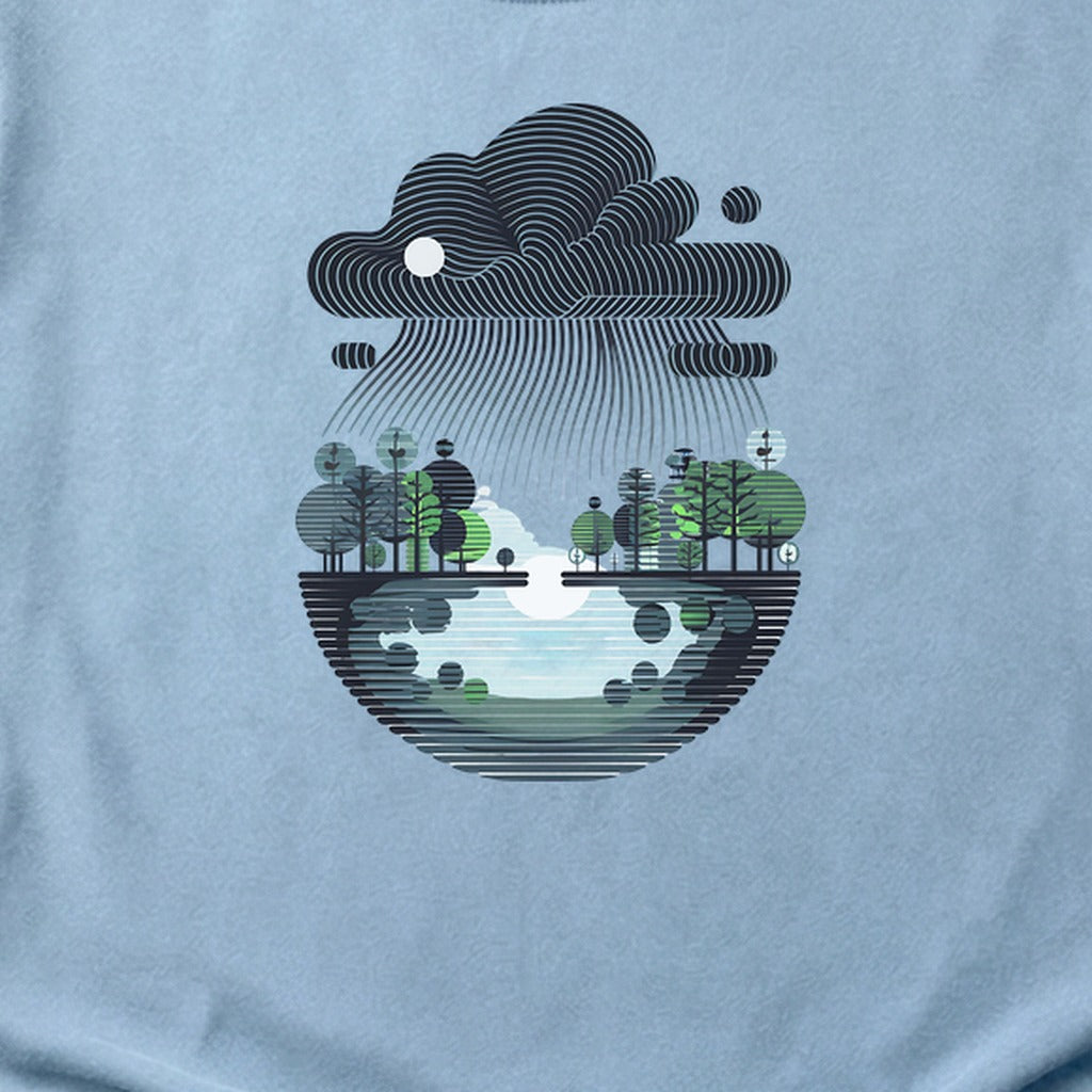 Rainy Day Reflection Cotton T-Shirt