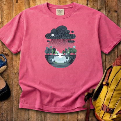 Rainy Day Reflection Cotton T-Shirt