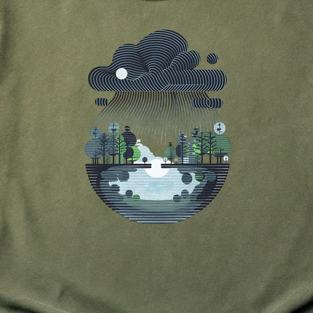 Rainy Day Reflection Cotton T-Shirt