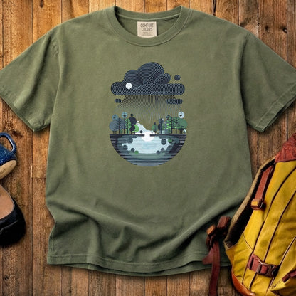 Rainy Day Reflection Cotton T-Shirt