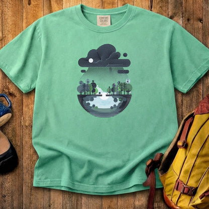 Rainy Day Reflection Cotton T-Shirt