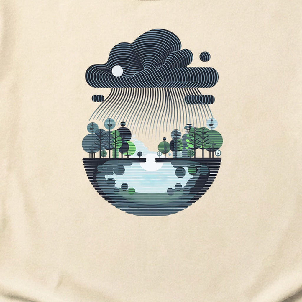 Rainy Day Reflection Cotton T-Shirt