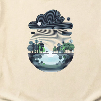 Rainy Day Reflection Cotton T-Shirt