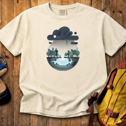 Rainy Day Reflection Cotton T-Shirt